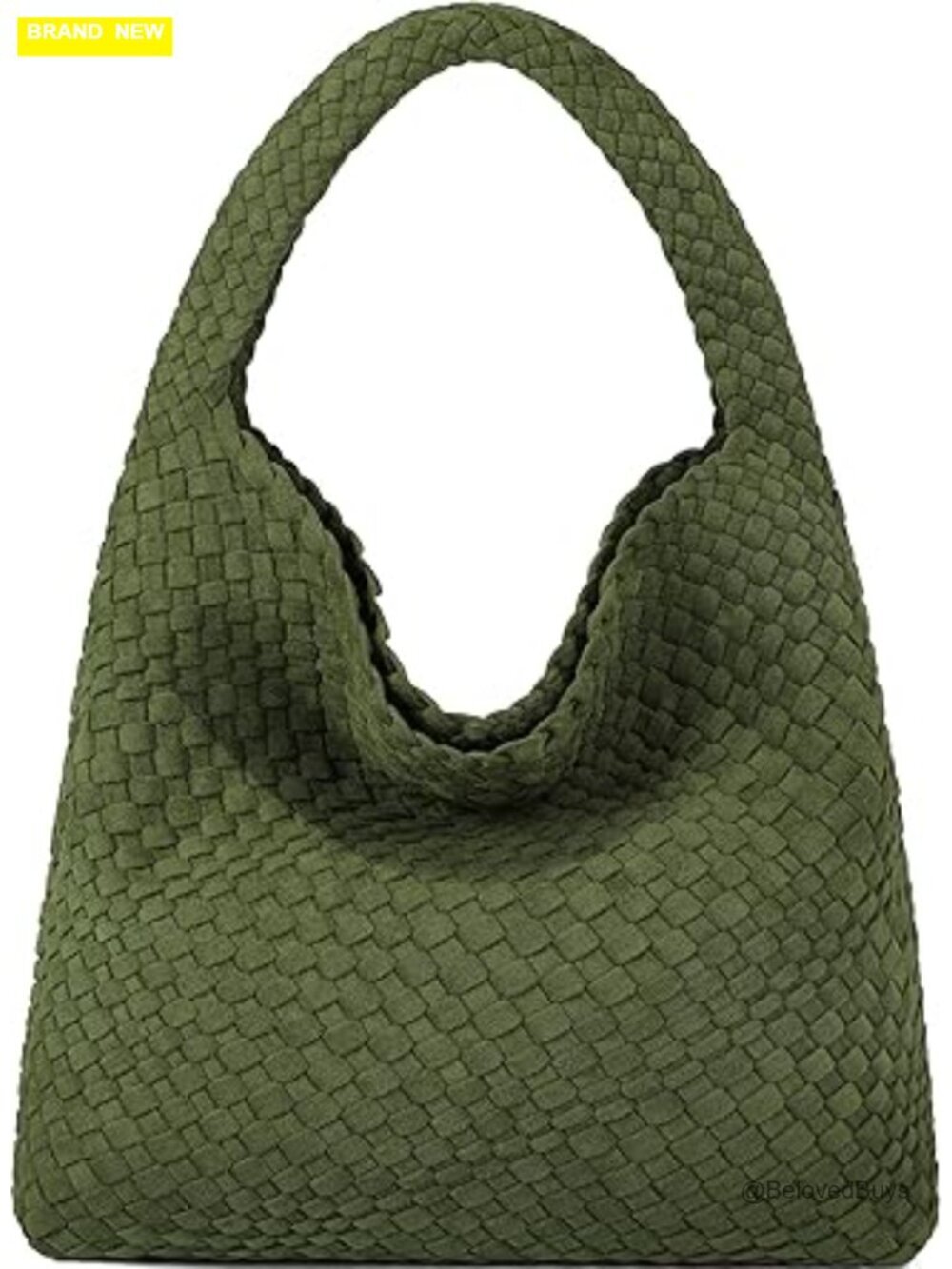 Vegan Leather Hobo Bag with Top Handle & Shoulder Strap, Faux Suede Tote, Large